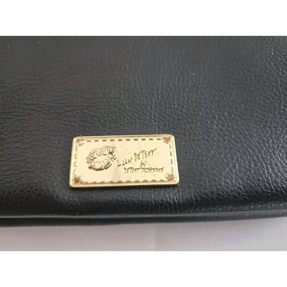 Luv Betsey Johnson Peek A Boo Peekaboo Cat Double Pouch Wristlet/Clutch Bag - Picture 3 of 9